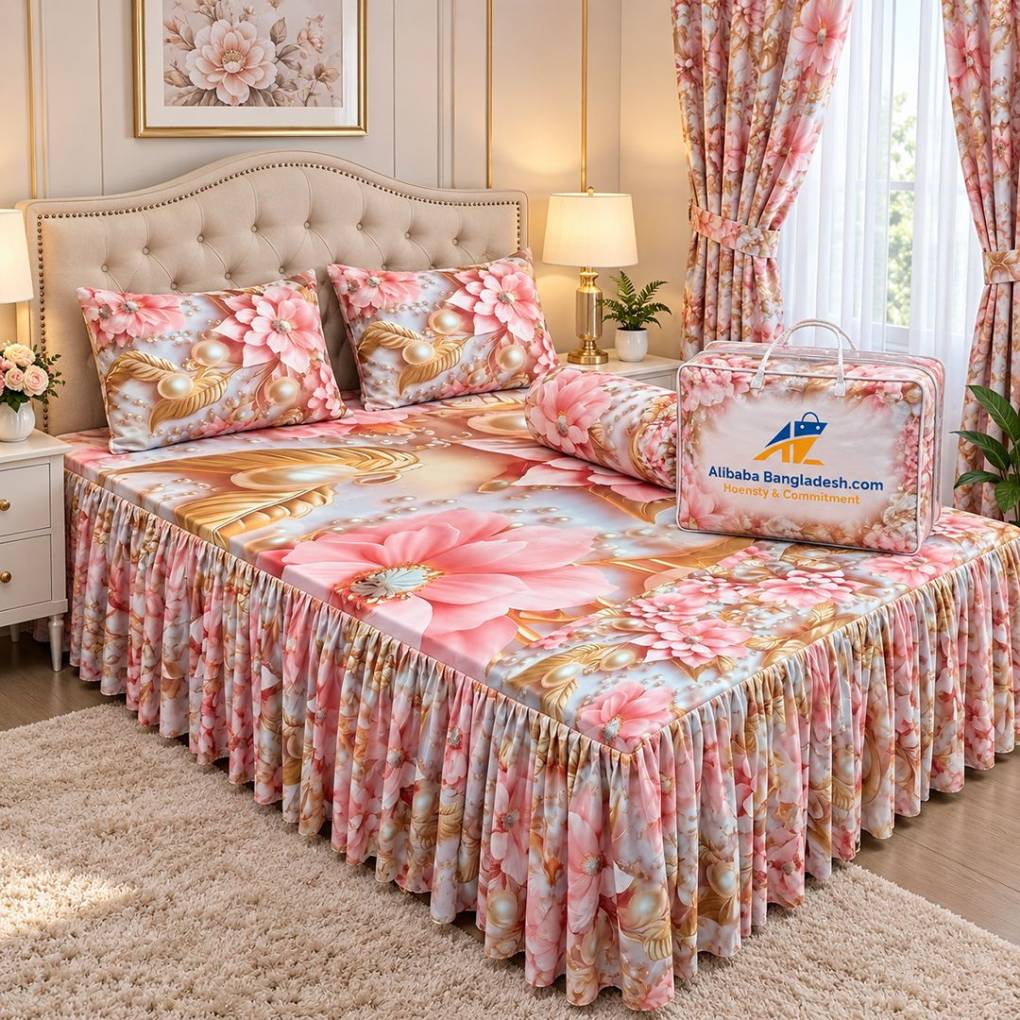 Water Proof China Premium 3D Design Bed Sheet