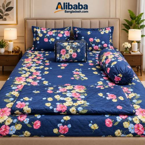 প্রিমিয়াম কোয়ালিটি এসি কাঁথা সেট || (৭ পিস কম্বো সেট)